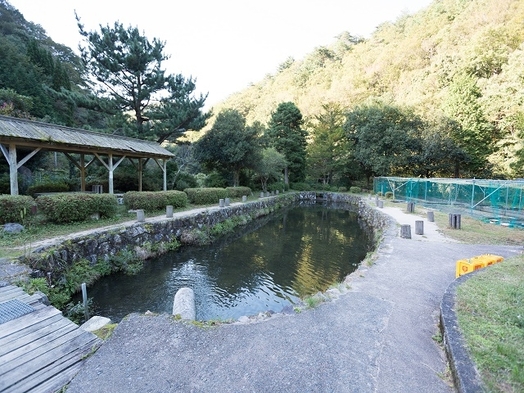 芦谷峡『やまめの里』で渓流魚のつかみ取り体験と出雲國風土記の薬湯でリフレッシュプラン